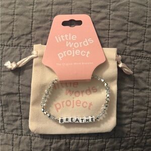 NWT - little words project ‘breathe’ bracelet ✨